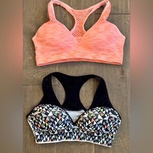 2 pack PINK size small sports bras